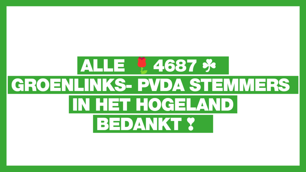 stemmers bedankt