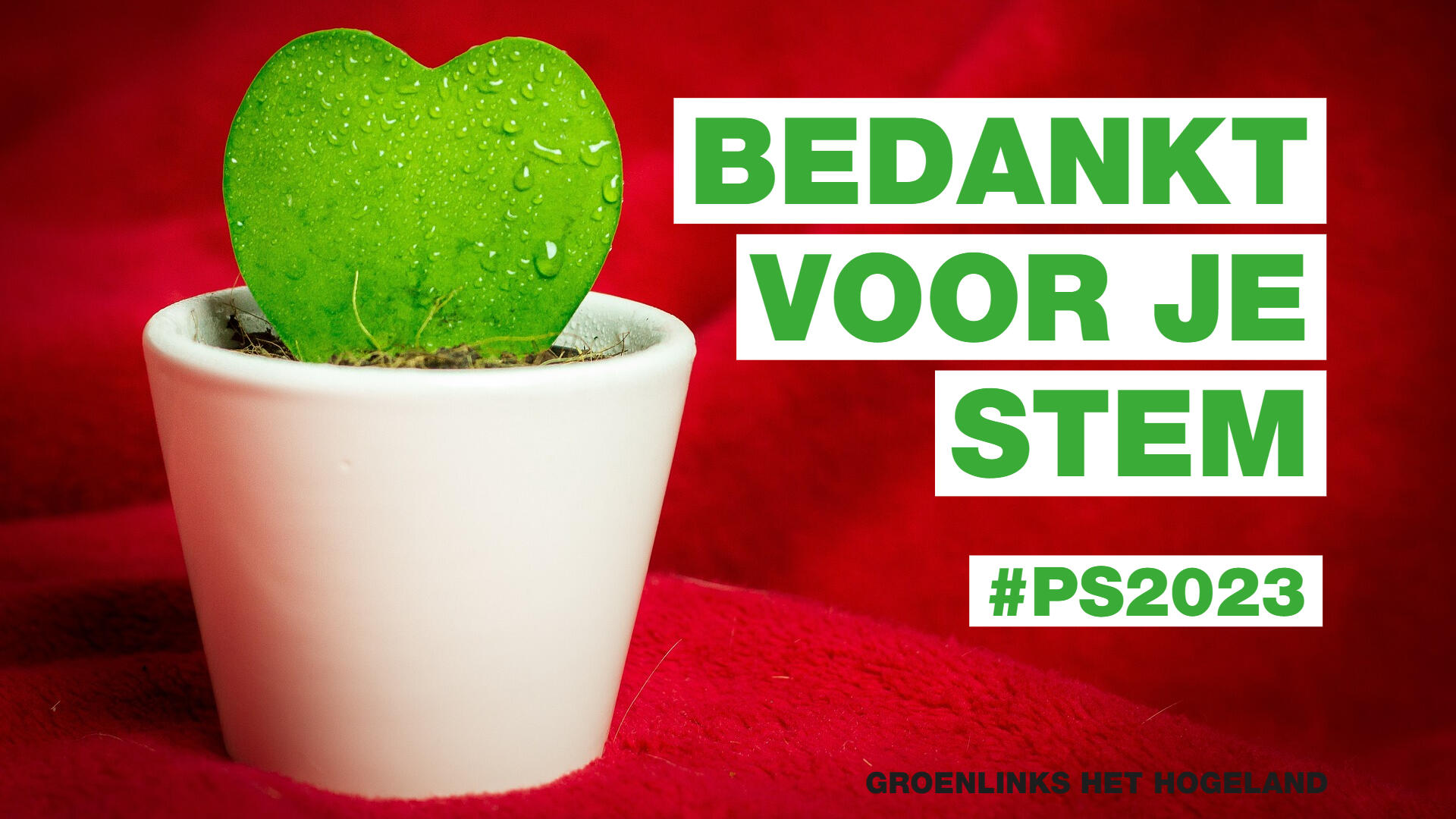 bedankt voor je stem in het hogeland