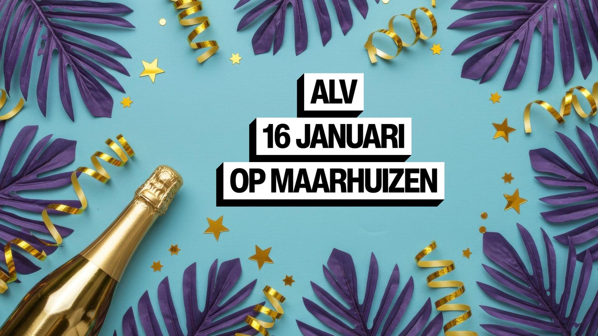 ALV 16 jananuari en nieuwjaarsborrel