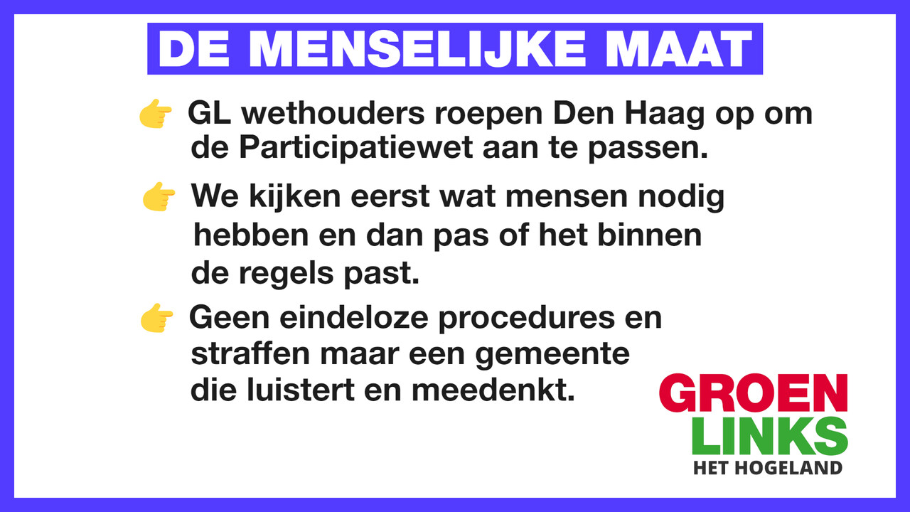 menselijke maat in de gemeentepolitiek